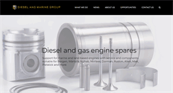 Desktop Screenshot of dieselmarinegroup.com